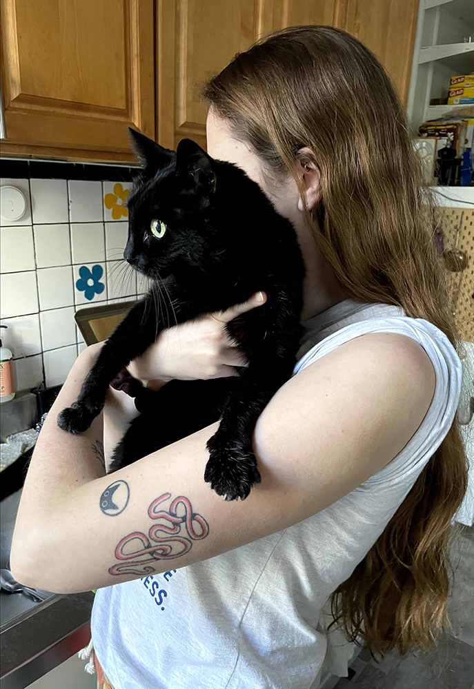 lisa and her cat jenny